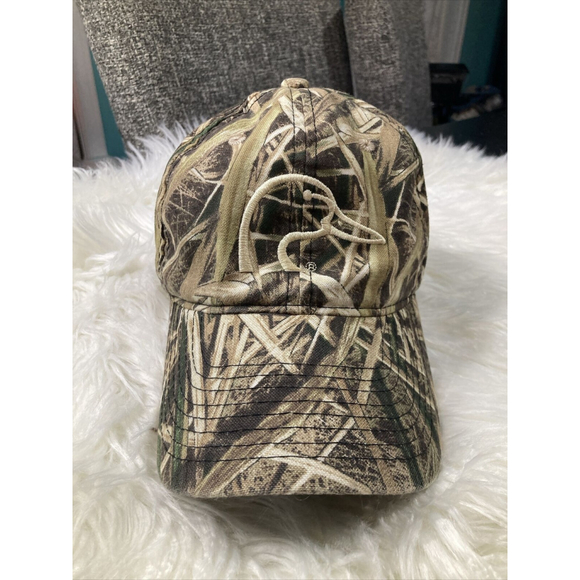 Ducks Unlimited Men’s Mossy Oak Shadow Grass Camouflage Cap Adjustable Strap - Picture 1 of 10